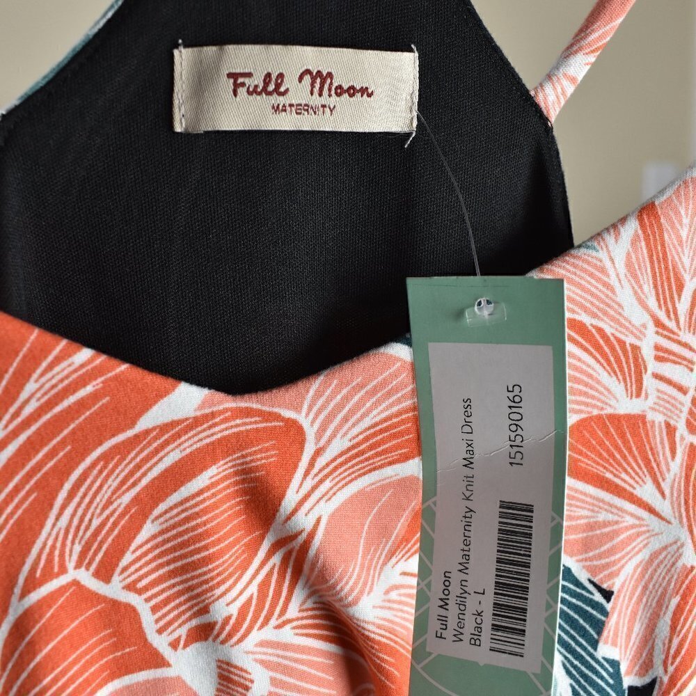 Full Moon Stitch Fix Wendilyn Maternity Floral Maxi Dress NEW L - Picture 7 of 7